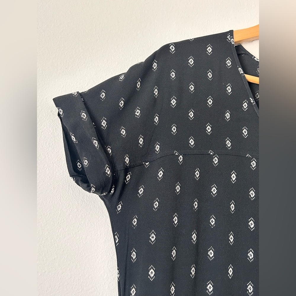 Madewell Black and White Patterned Jumpsuit - Picture 5 of 9